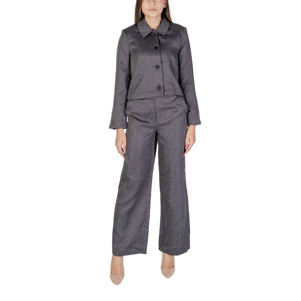 Blazer grigio in poliestere Jacqueline De Yong