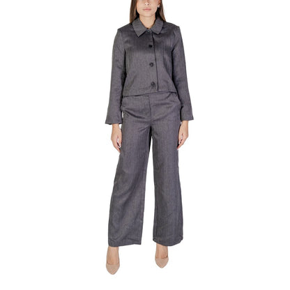 Blazer grigio in poliestere Jacqueline De Yong