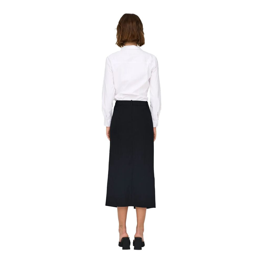 Jupe longue grise en polyester Jacqueline De Yong