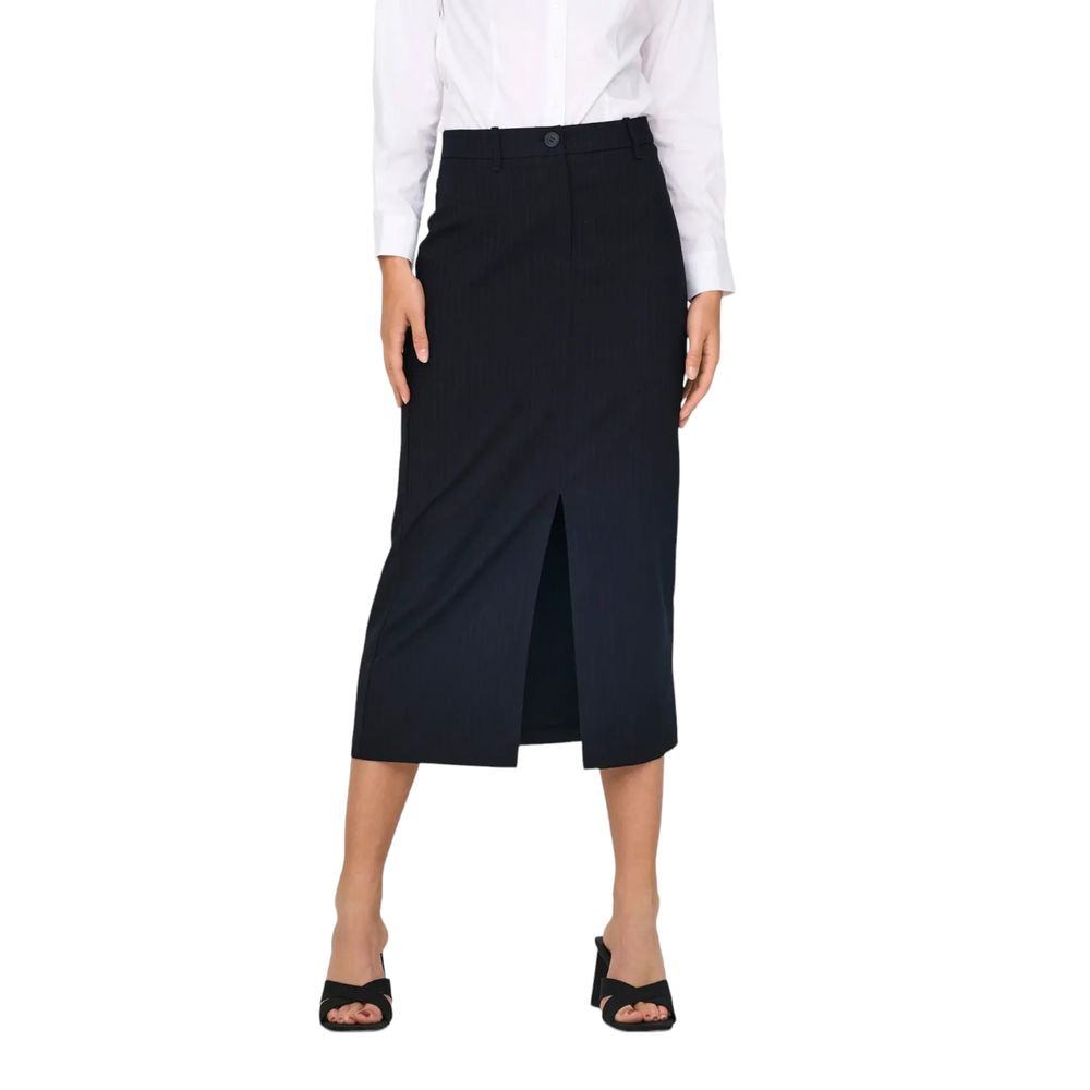 Jupe longue grise en polyester Jacqueline De Yong