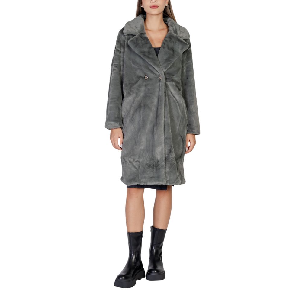 Cappotto in poliestere nero ICHI