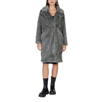 Cappotto in poliestere nero ICHI