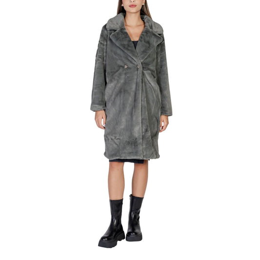 Cappotto in poliestere nero ICHI
