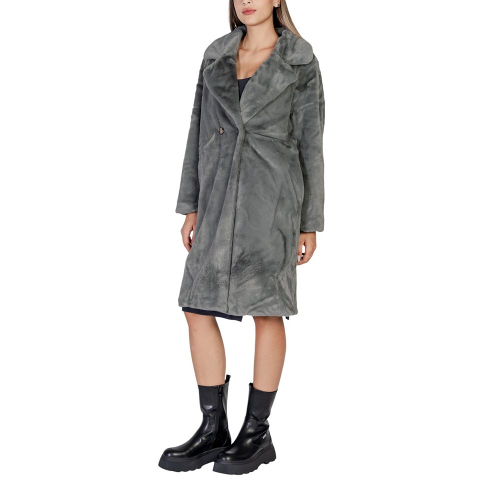 Cappotto in poliestere nero ICHI