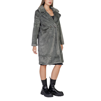 Cappotto in poliestere nero ICHI