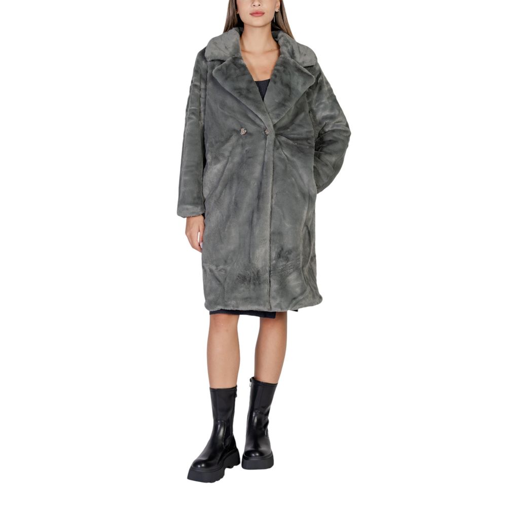 Cappotto in poliestere nero ICHI