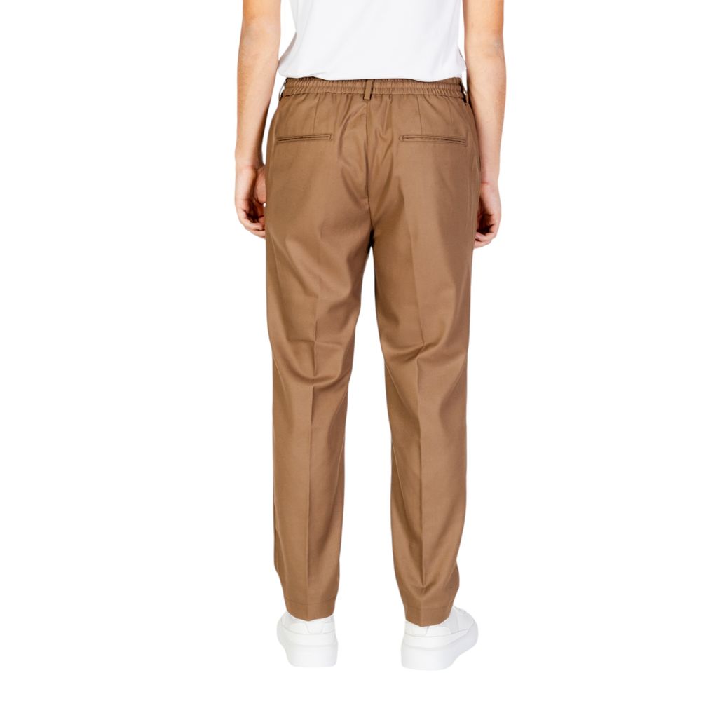Pantalon décontracté Hamaki-Ho en polyester beige