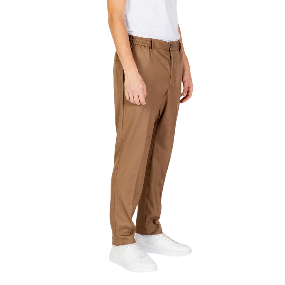Pantalon décontracté Hamaki-Ho en polyester beige