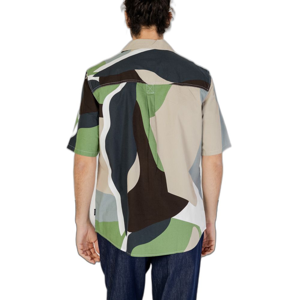 Chemise à manches courtes bicolore en coton Only & Sons