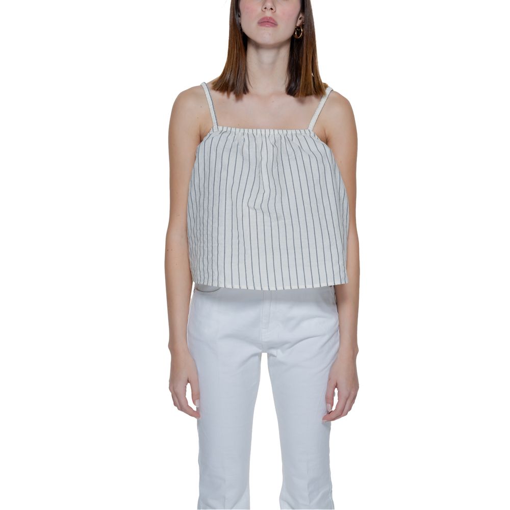 Débardeurs en coton biologique beige Vero Moda