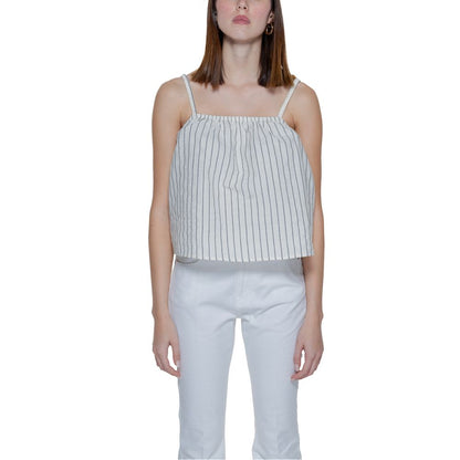Débardeurs en coton biologique beige Vero Moda