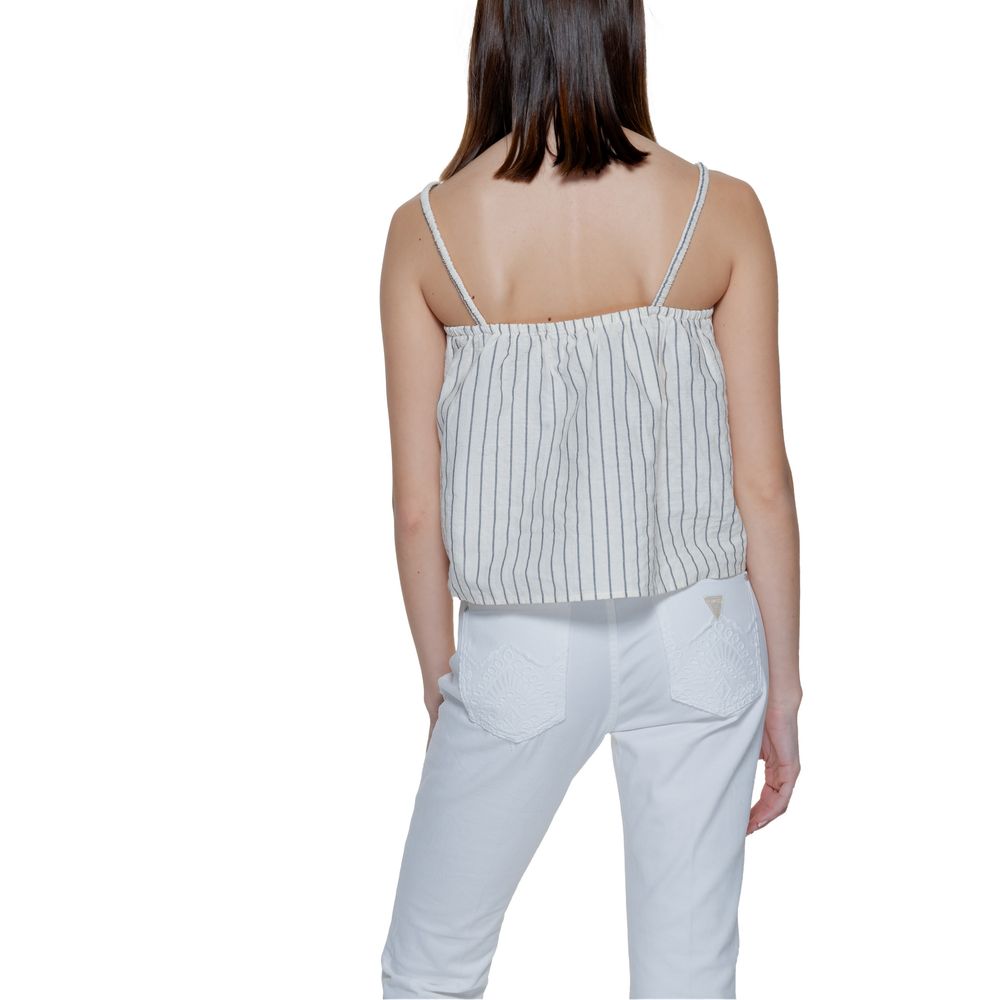 Débardeurs en coton biologique beige Vero Moda