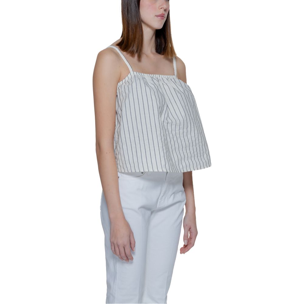 Débardeurs en coton biologique beige Vero Moda