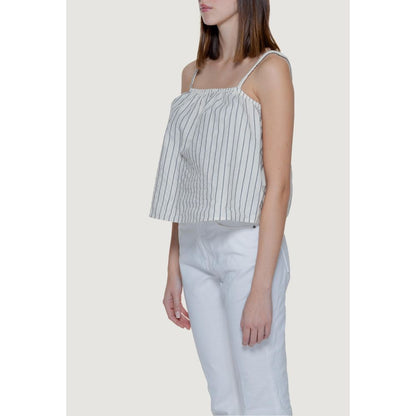 Débardeurs en coton biologique beige Vero Moda