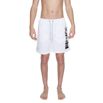 Short de bain Blauer en polyamide blanc