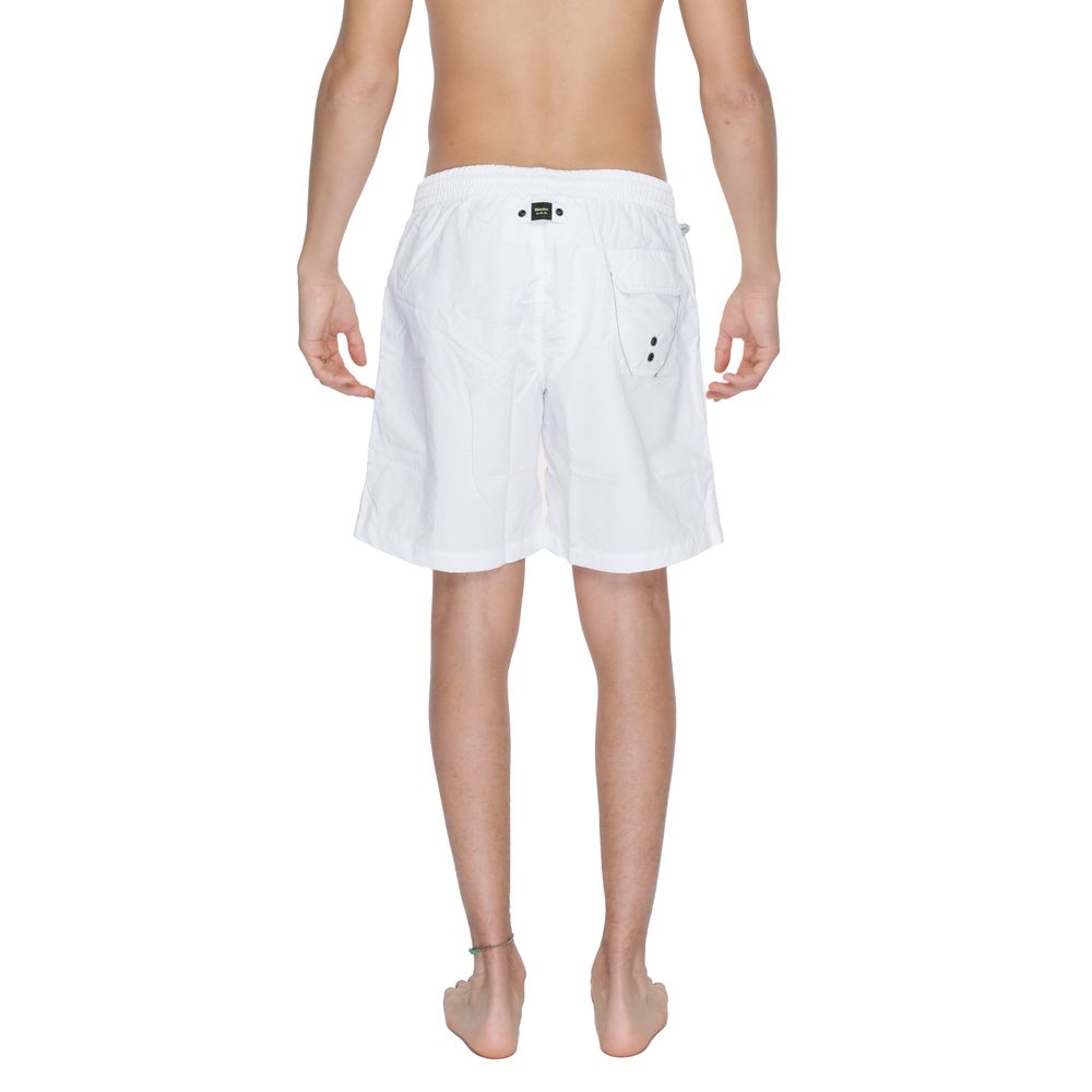 Short de bain Blauer en polyamide blanc