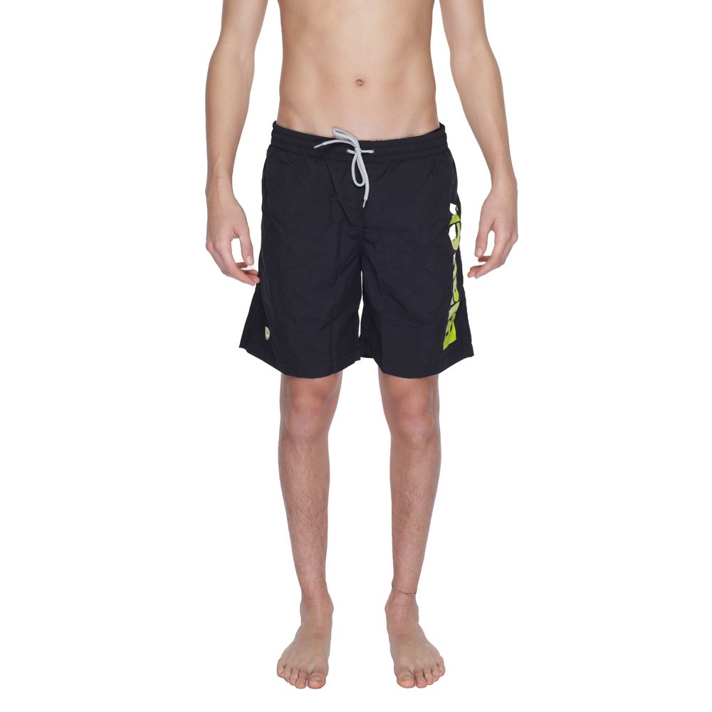 Short de bain Blauer en polyamide noir