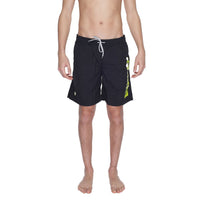 Short de bain Blauer en polyamide noir