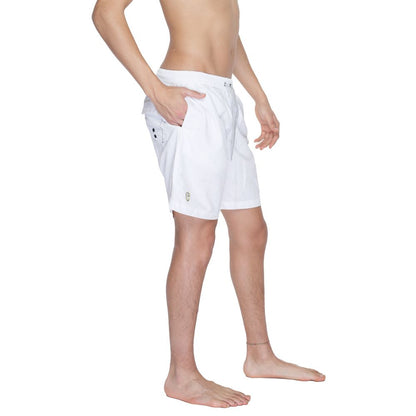 Short de bain Blauer en polyamide blanc