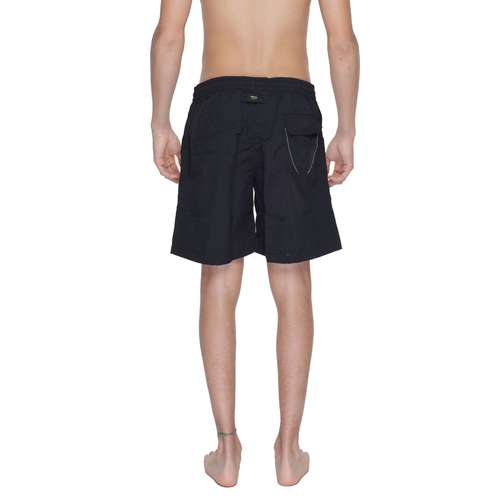 Short de bain Blauer en polyamide noir