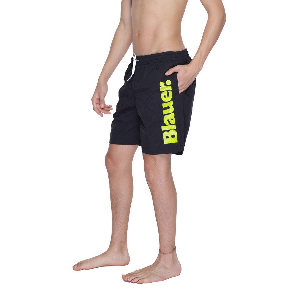 Short de bain Blauer en polyamide noir