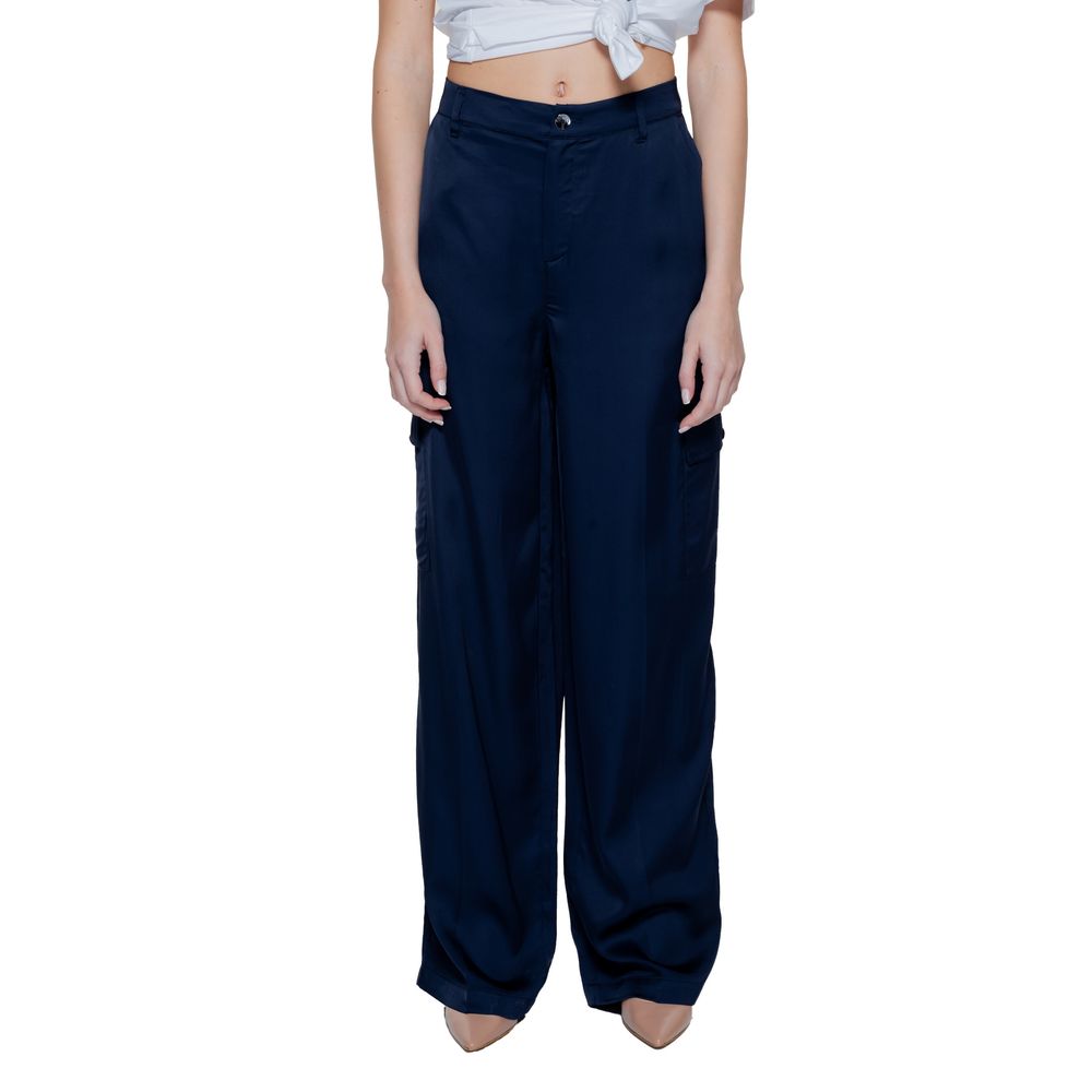 Pantalon décontracté Street One bleu en viscose