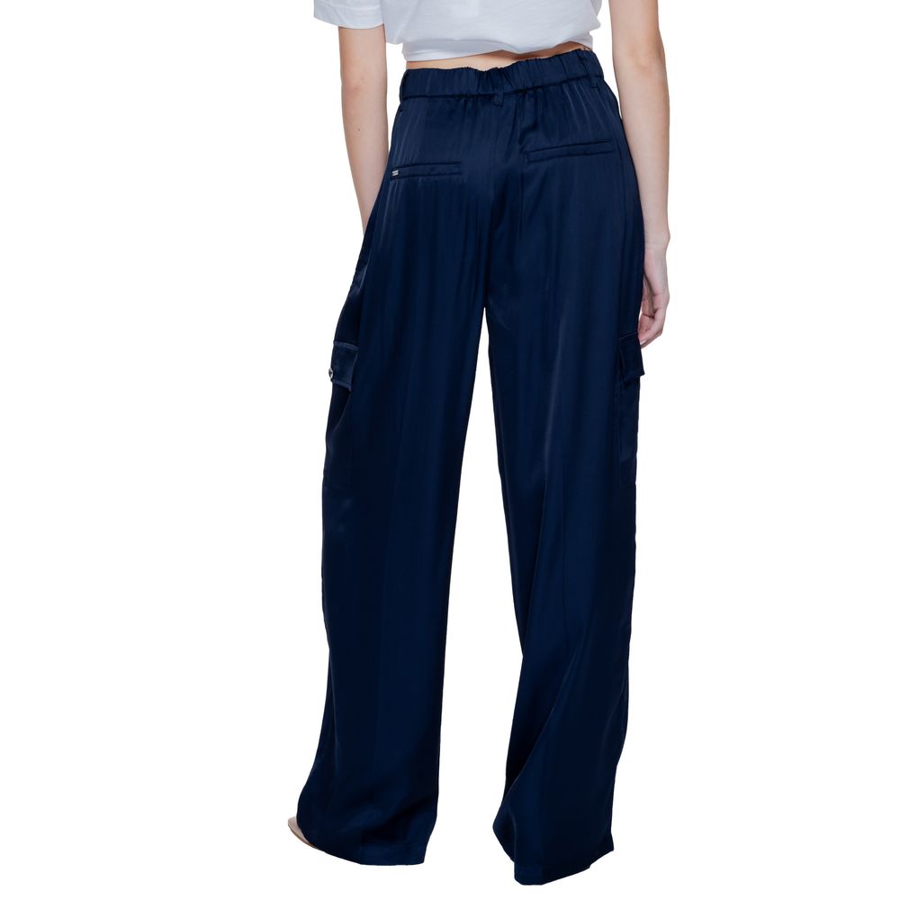 Pantalon décontracté Street One bleu en viscose