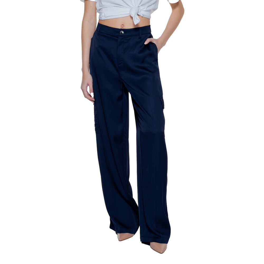 Pantalon décontracté Street One bleu en viscose
