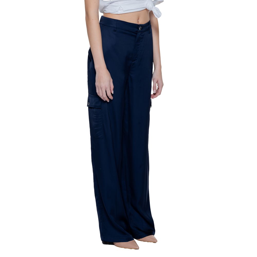 Pantalon décontracté Street One bleu en viscose