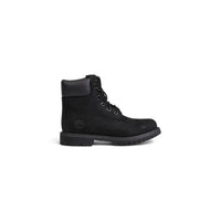 Bottes Timberland noires en cuir recyclé à lacets