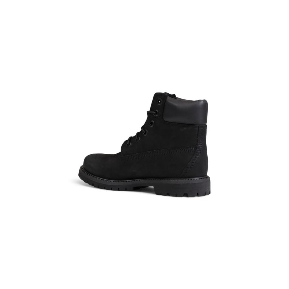 Bottes Timberland noires en cuir recyclé à lacets