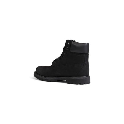 Bottes Timberland noires en cuir recyclé à lacets