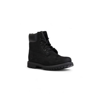 Bottes Timberland noires en cuir recyclé à lacets