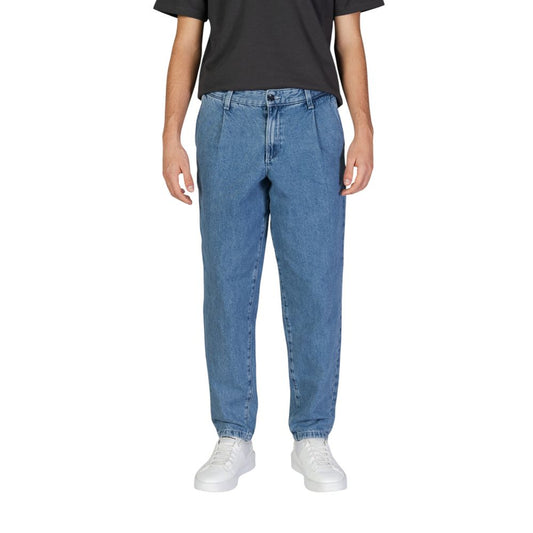 Jeans Jack Jones in cotone blu vestibilità rilassata