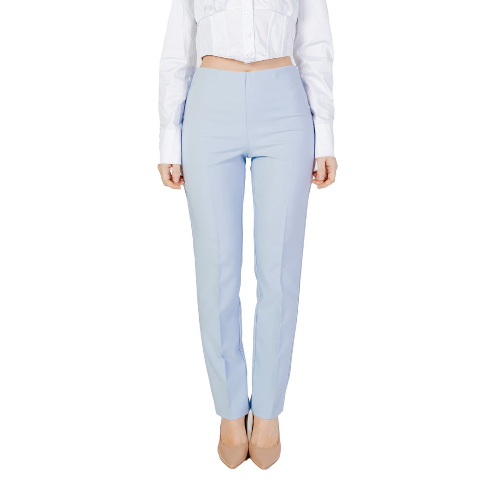 Pantaloni eleganti in poliestere blu Sandro Ferrone