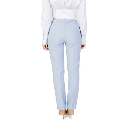 Pantaloni eleganti in poliestere blu Sandro Ferrone