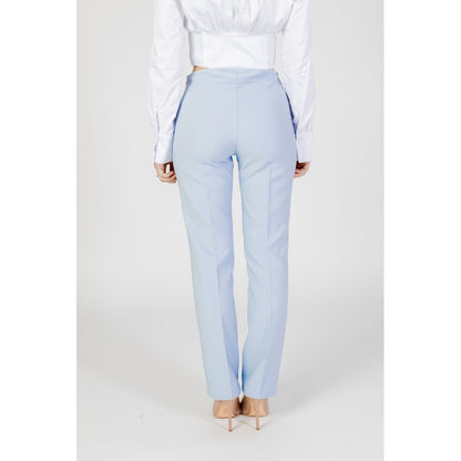 Pantaloni eleganti in poliestere blu Sandro Ferrone