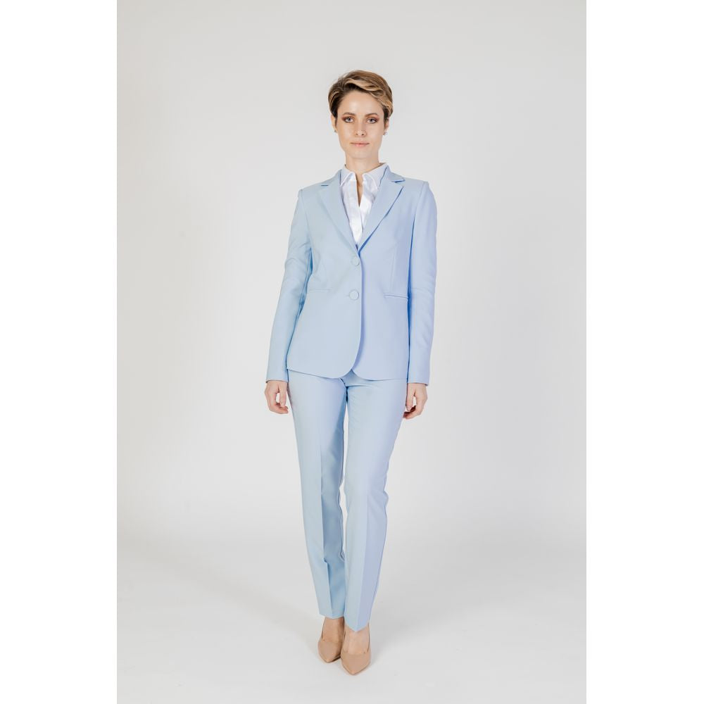 Pantaloni eleganti in poliestere blu Sandro Ferrone