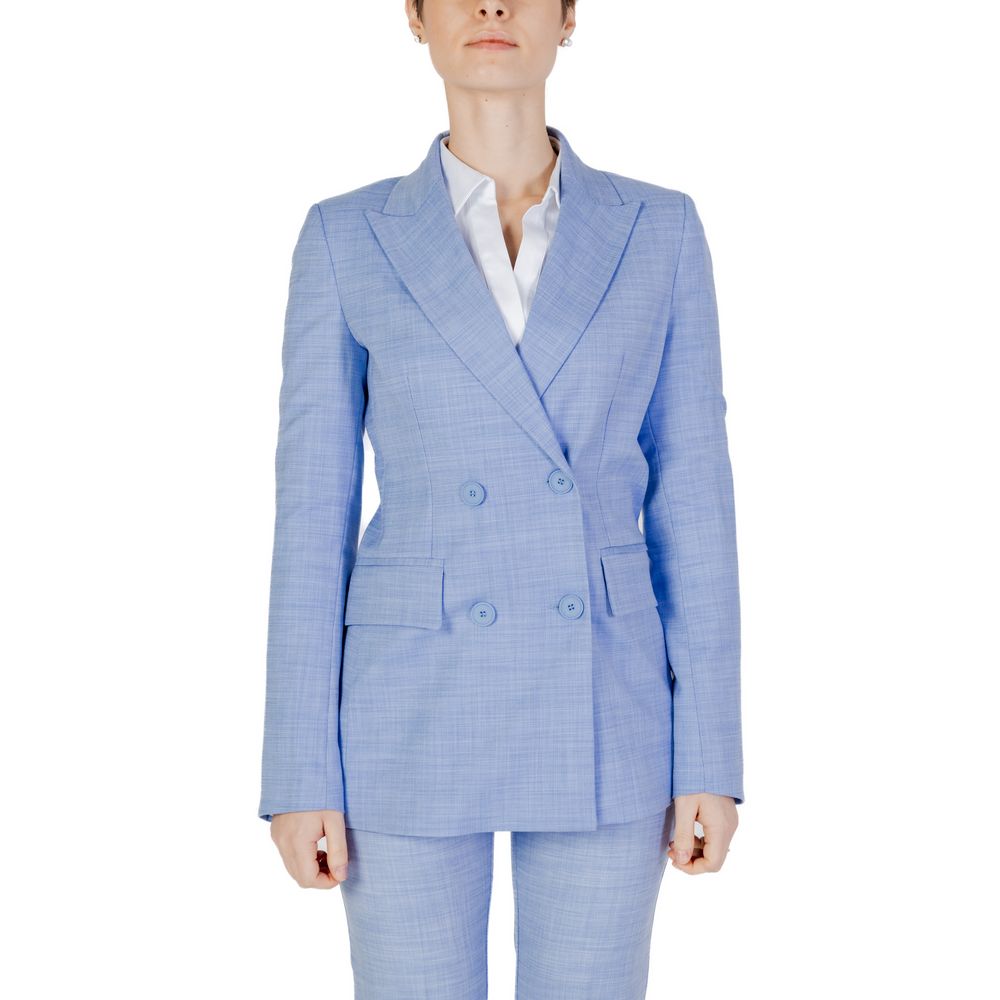 Sandro Ferrone Blazer En Viscose Bleu
