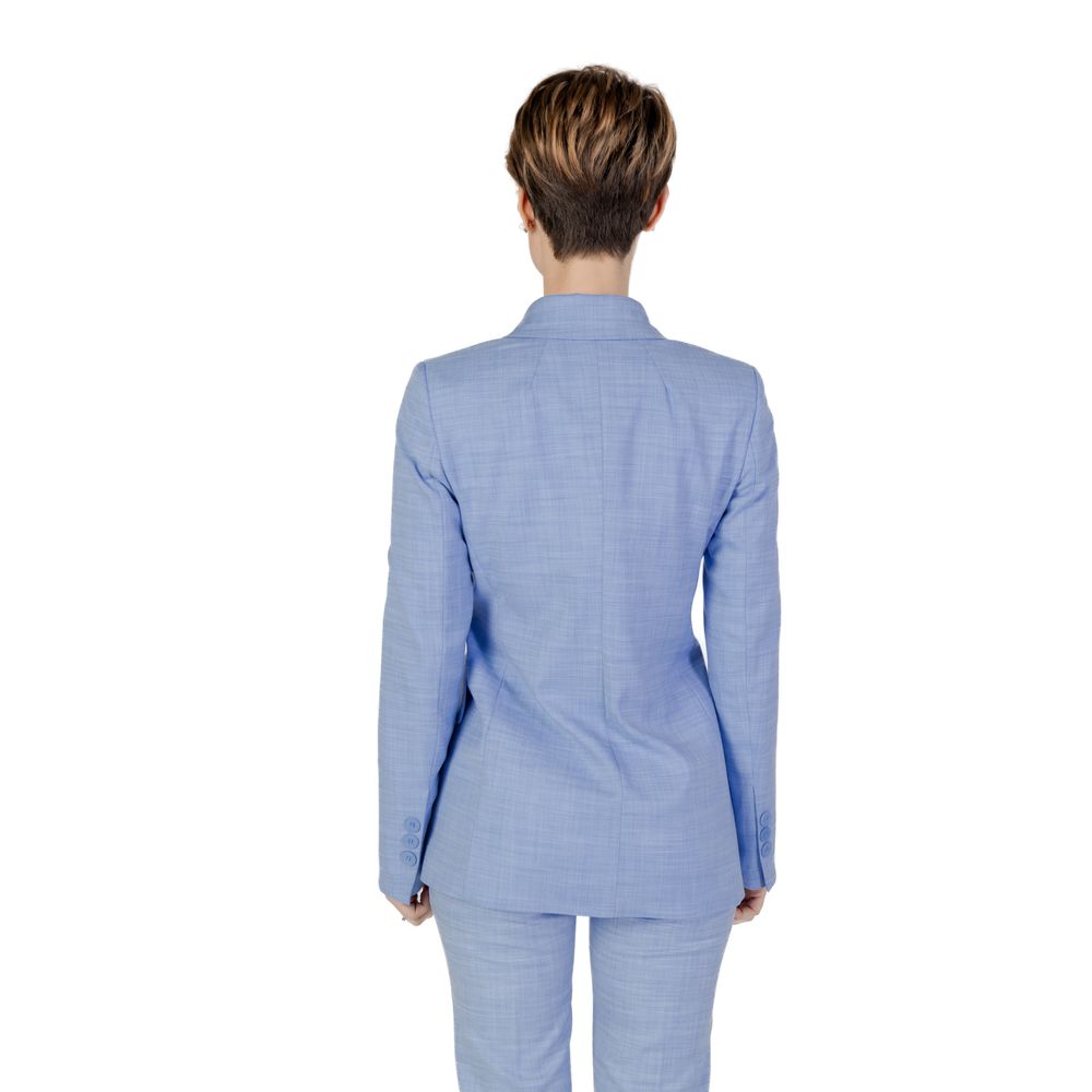 Sandro Ferrone Blazer En Viscose Bleu