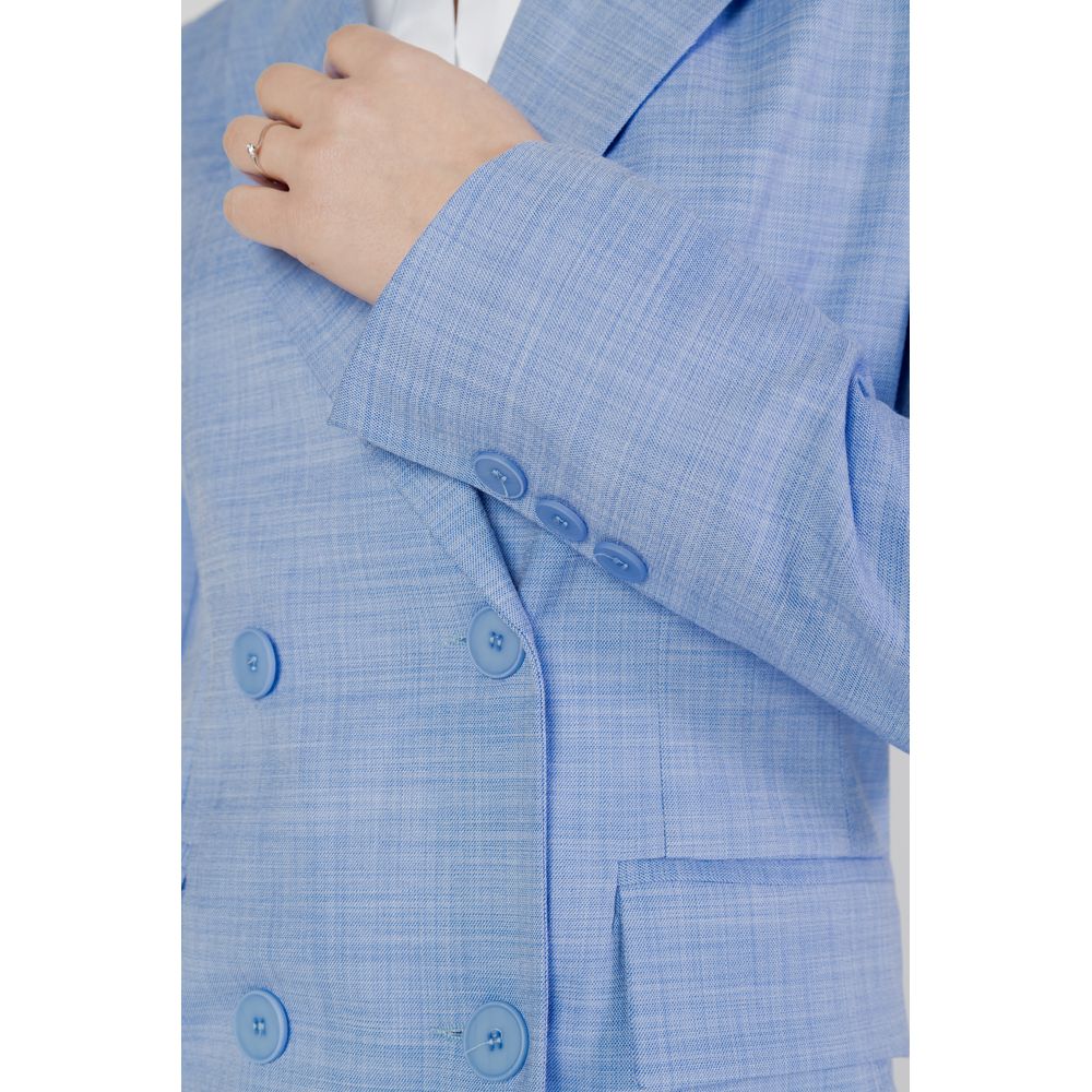 Sandro Ferrone Blazer En Viscose Bleu