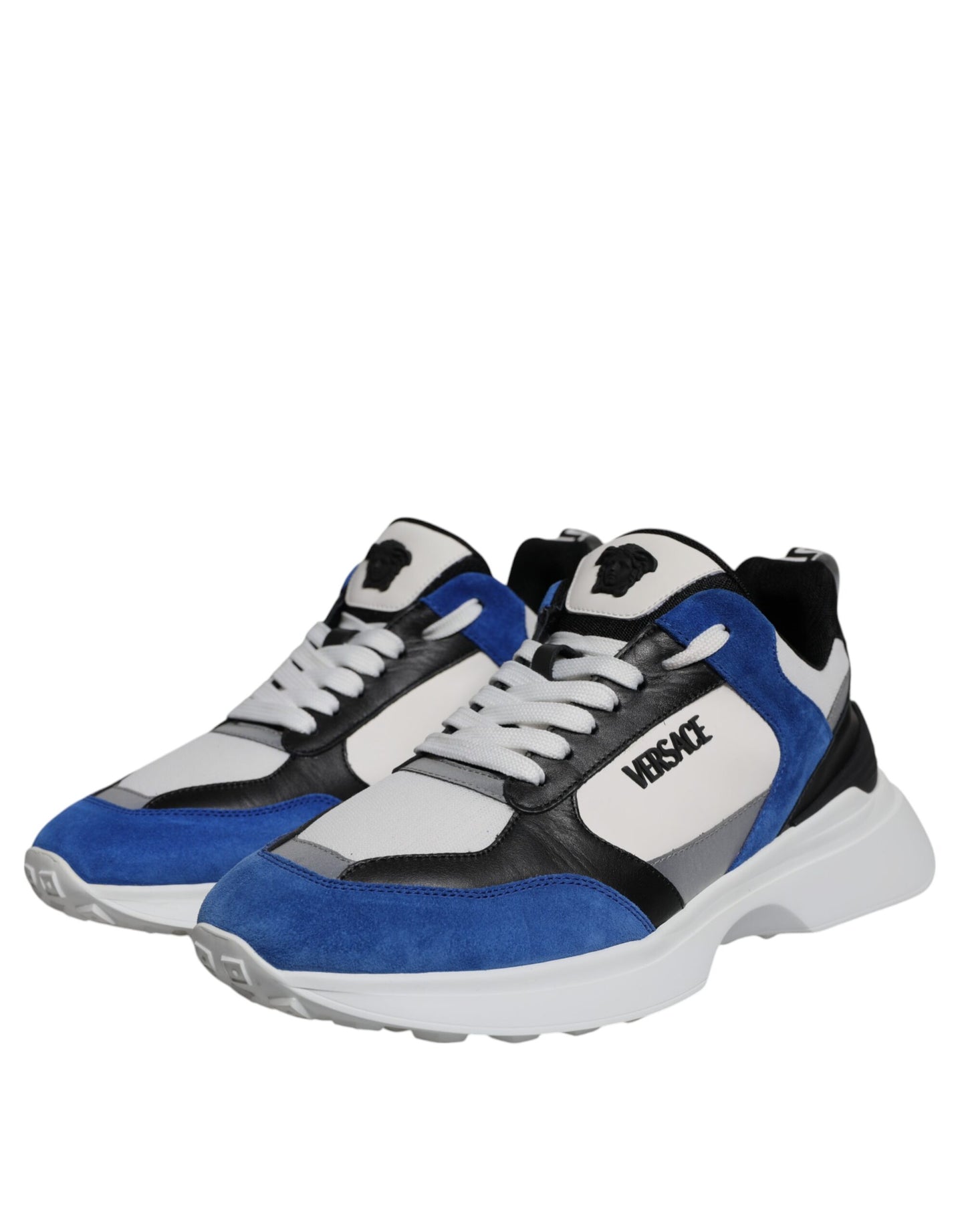 Scarpe da ginnastica basse Versace in tessuto multicolore in tela Medusa