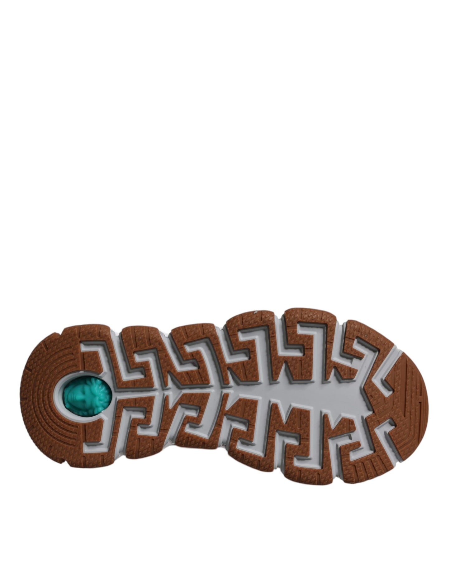 Scarpe da ginnastica basse con stampa Trigreca Barocco bianca Versace