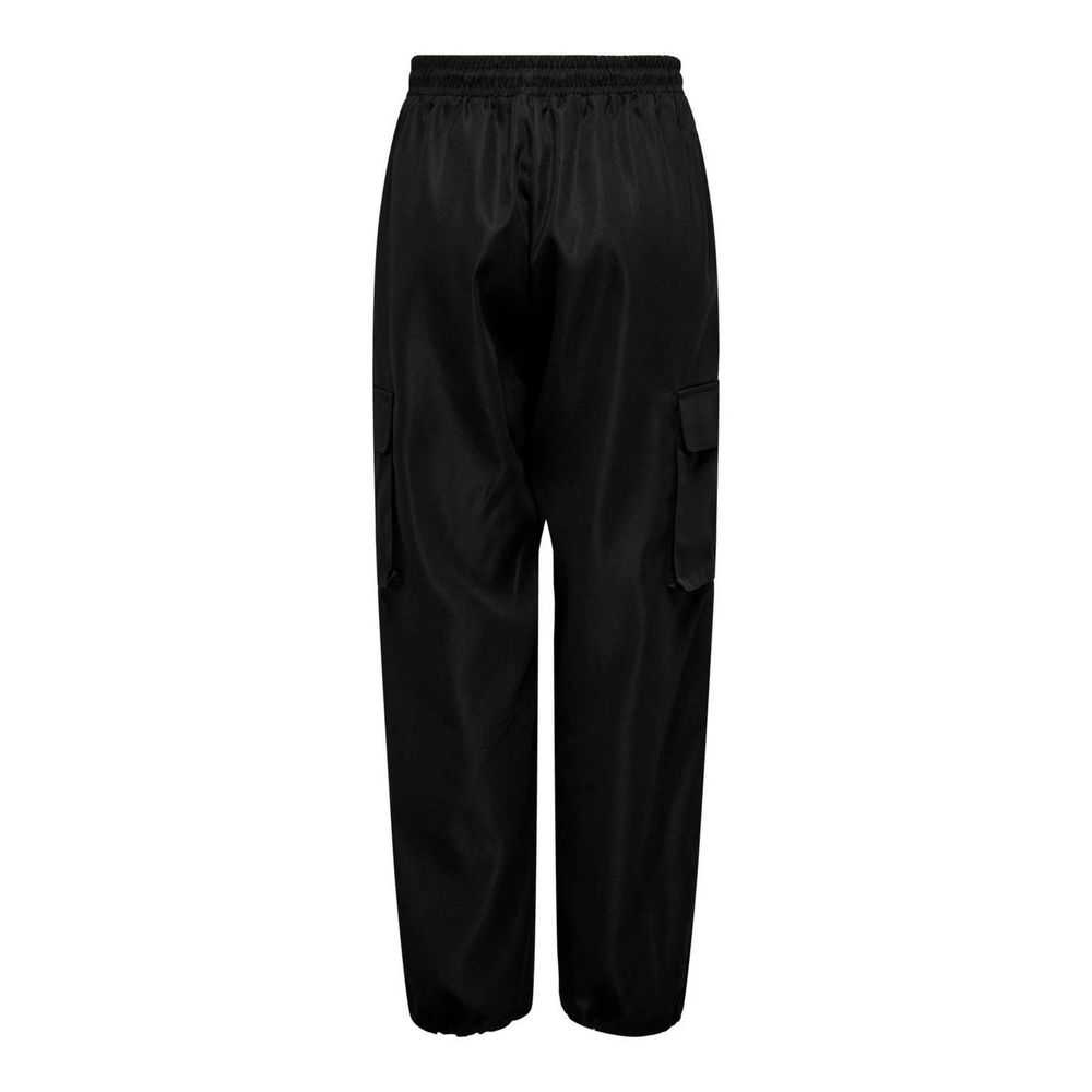 Solo pantaloni cargo in cotone nero
