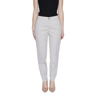 Pantalon décontracté en coton beige Street One