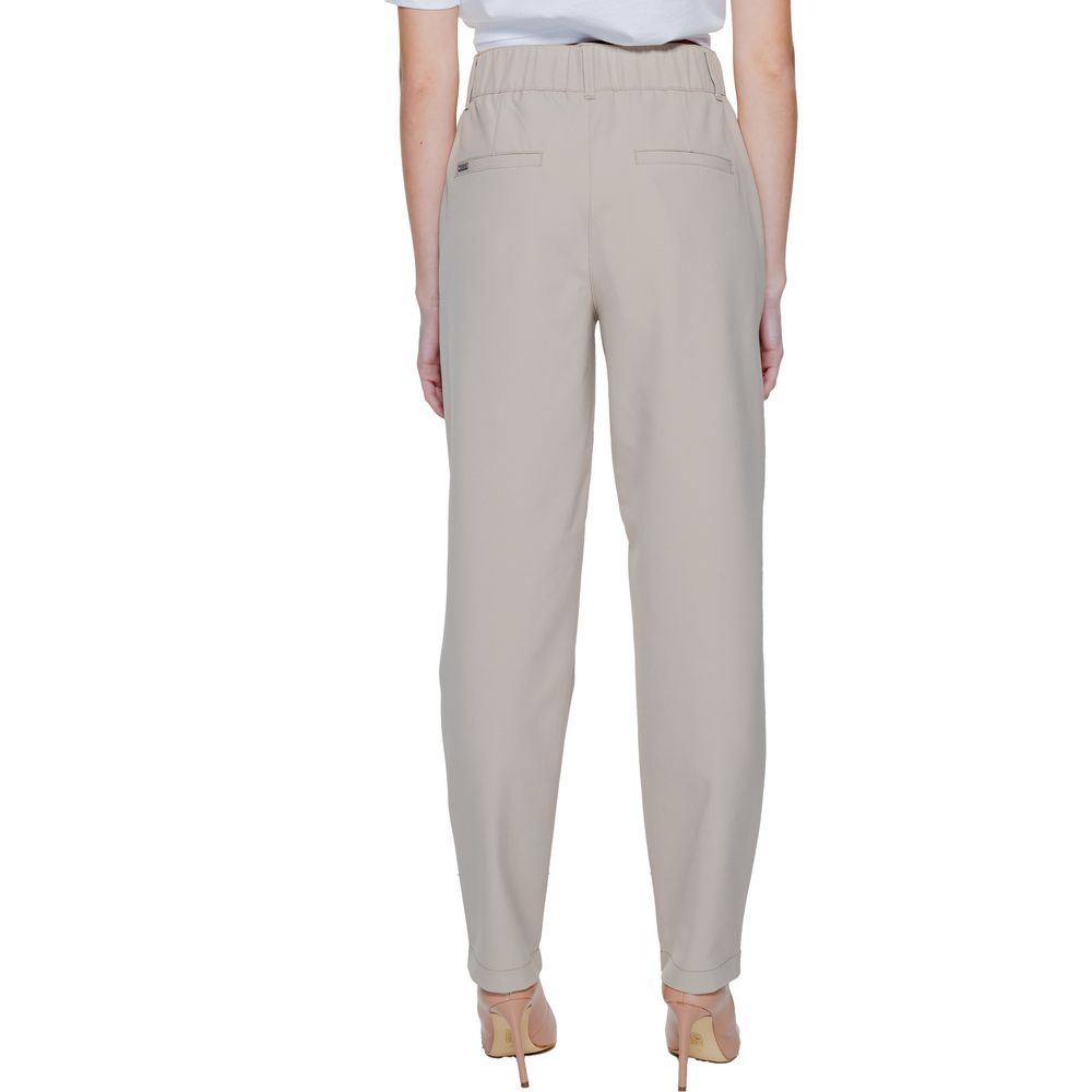 Pantalon court Street One en polyamide beige