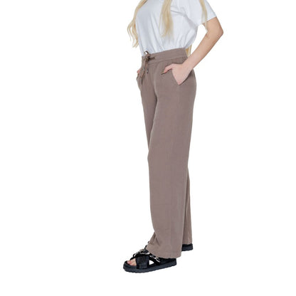 Pantalon décontracté en coton marron Street One