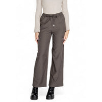Solo pantaloni casual in poliestere grigio