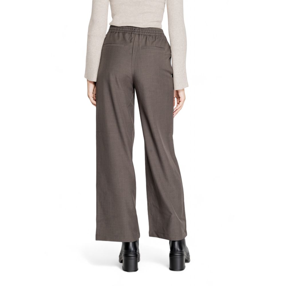 Solo pantaloni casual in poliestere grigio