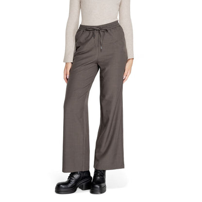 Solo pantaloni casual in poliestere grigio
